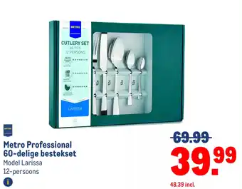 Makro Metro Professional 60-delige bestekset aanbieding