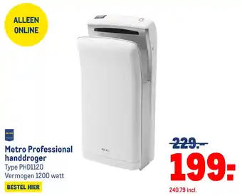 Makro Metro Professional handdroger aanbieding