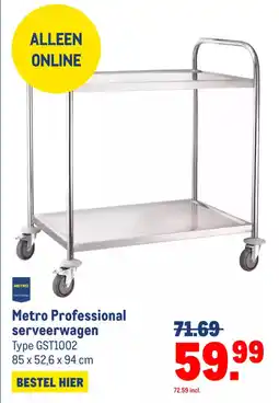 Makro Metro Professional serveerwagen aanbieding