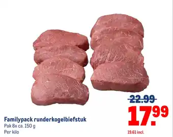 Makro Familypack runderkogelbiefstuk aanbieding