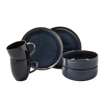 Bol.com Villeroy & Boch Serviesset Crafted - Denim Blauw - 6-Delig aanbieding
