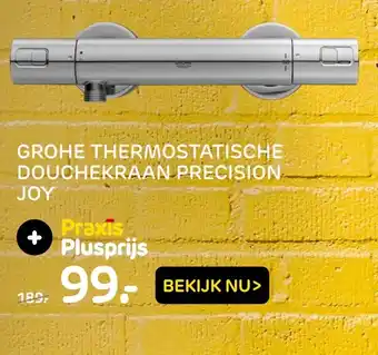 Praxis Grohe Thermostatische douchekraan Precision Joy aanbieding