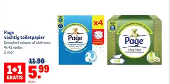 Makro Page vochtig toiletpapier aanbieding