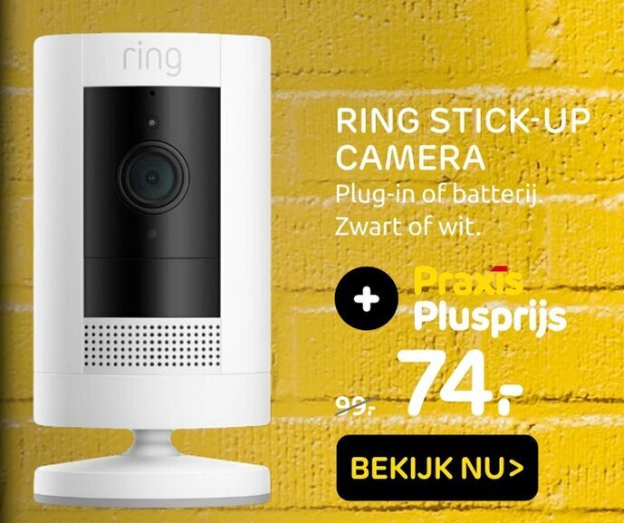 Ring StickUp camera aanbieding bij Praxis