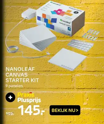 Praxis Nanoleaf Canvas starter kit aanbieding