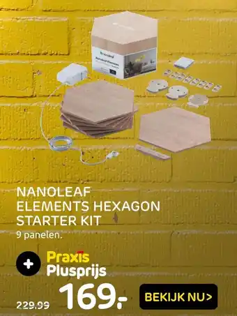 Praxis Nanoleaf Elements Hexagon starter kit aanbieding