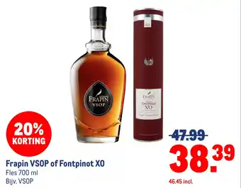 Makro Frapin VSOP of Fontpinot XO aanbieding