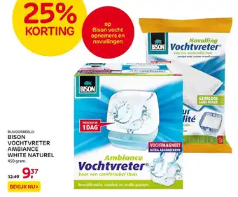 Praxis Bison Vochtvreter Ambiance wit naturel 450g aanbieding