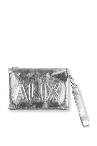 Wehkamp Alix the Label metallic clutch zilverkleurig aanbieding