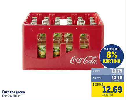 Makro Fuze tea green aanbieding