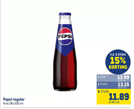 Makro Pepsi regular aanbieding