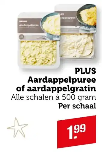 Coop PLUS Aardappelpuree of aardappelgratin aanbieding