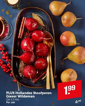 Coop PLUS Hollandse Stoofperen Gieser Wildeman aanbieding