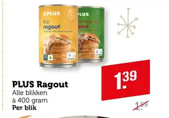 Coop PLUS Ragout aanbieding