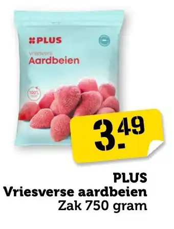 Coop PLUS Vriesverse aardbeien aanbieding