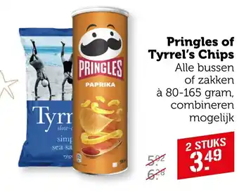 Coop Pringles of tyrrel chips aanbieding