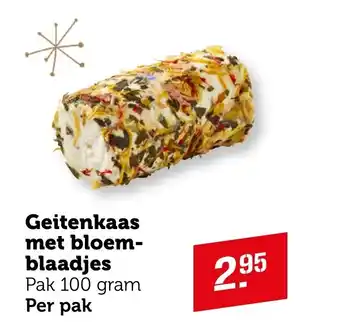 Coop Geitenkaas met bloem blaadjes aanbieding