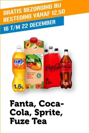 Coop Fanta coca cola sprite fuze tea aanbieding