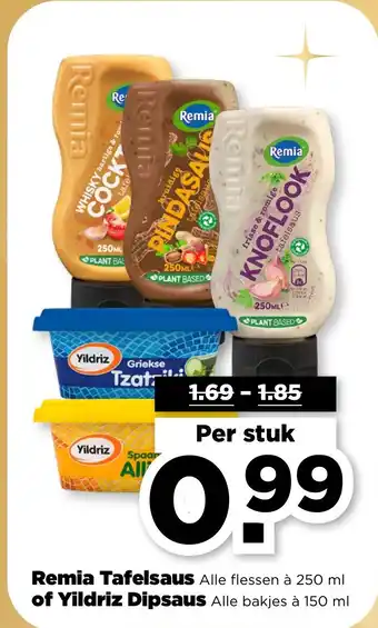 PLUS Remia tafelsaus of yildriz dipsaus aanbieding