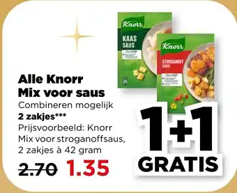 PLUS Alle knorr mix voor saus aanbieding