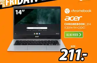 Expert Acer Chromebook| 314 (Cb314-1H-C5Dc) aanbieding