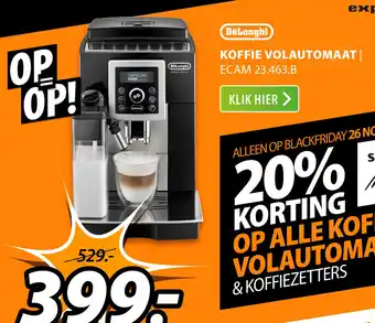 Expert Delonghi Koffie Volautomaat| Ecam 23.463.B aanbieding