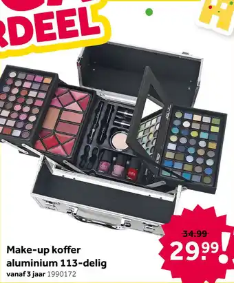 Intertoys Make-up koffer aluminium 113-delig aanbieding