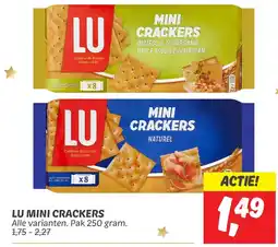 Dekamarkt Lu mini crackers aanbieding