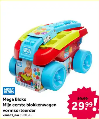 Intertoys Mega Bloks mijn eerste blokken wagen vormsorteerder aanbieding