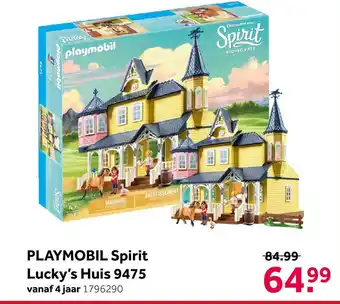 Intertoys PLAYMOBIL Spirit speelset Lucky's huis 9475 aanbieding