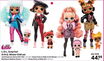 Intertoys L.O.L. Surprise! O.M.G. Winter Chill set Icy Gurl en Brrr B.B. aanbieding