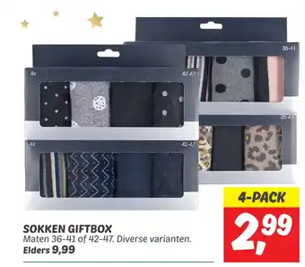 Dekamarkt Sokken giftbox aanbieding