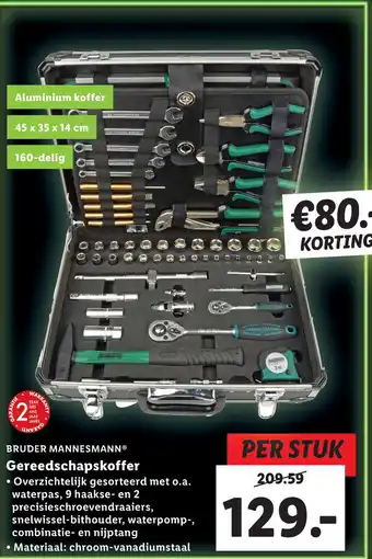 Lidl BRUDER MANNESMANN® Gereedschapskoffer aanbieding