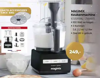 EP Beerepoot MAGIMIX Keukenmachine (CS3200XL-ZWART) aanbieding