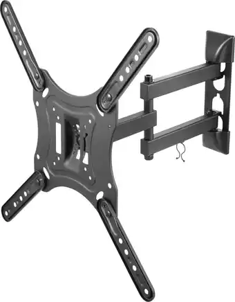 Bol.com Deltaco ARM-0255 TV Beugel - Kantelbaar en Draaibaar - 23-55 inch - Max 30kg - Zwart aanbieding