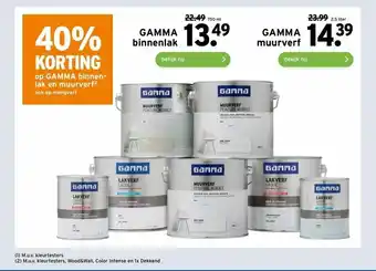 GAMMA Binnenlak 750 ml aanbieding