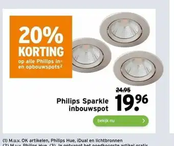 GAMMA Philips Sparkle Inbouwspot aanbieding