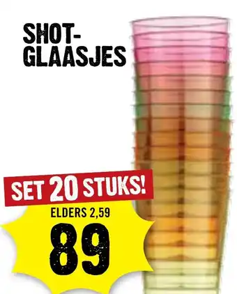 Dirck 3 Shot- glaasjes aanbieding