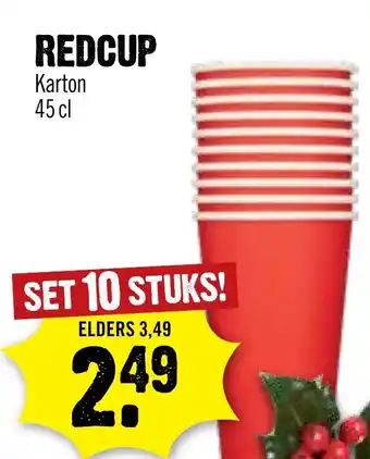 Dirck 3 Redcup karton aanbieding