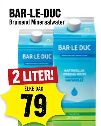 Dirck 3 Bar-le-duc bruisend mineraalwater aanbieding