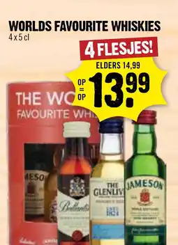 Dirck 3 Worlds favourite whiskies aanbieding