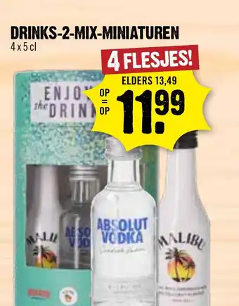 Dirck 3 Drinks-2-mix-miniaturen aanbieding