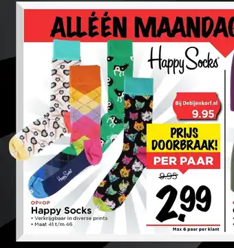 Vomar Voordeelmarkt Happy Socks per paar aanbieding