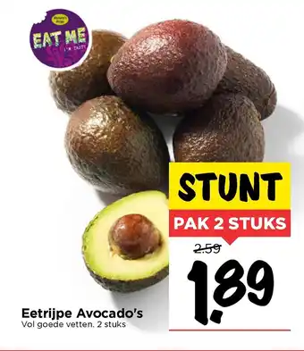 Vomar Voordeelmarkt Eetrijpe Avocado's aanbieding