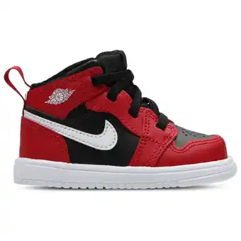 Foot Locker Jordan Aj1 Mid Unisex Schoenen - Zwart - Maat: 22 - Leer - Foot Locker aanbieding