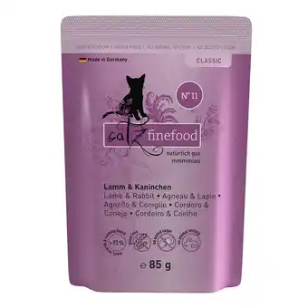 Zooplus catz finefood Maaltijdzakjes Voordeelpakket 16 x 85 g Kattenvoer - Lam & Konijn aanbieding