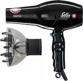 Bol.com Solis Swiss Perfection 440 Föhn - Zwart + Superflex Softstyler Diffuser aanbieding
