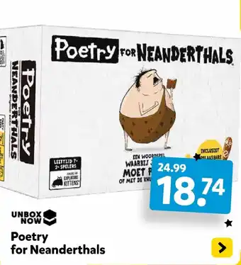 Intertoys Poetry for Neanderthals aanbieding