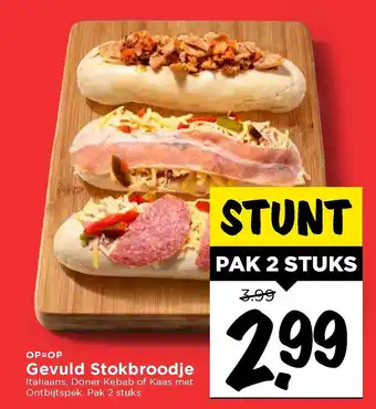 Vomar Voordeelmarkt Gevuld Stokbroodje aanbieding