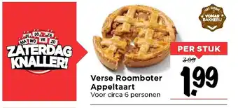 Vomar Voordeelmarkt Verse Roomboter Appeltaart aanbieding